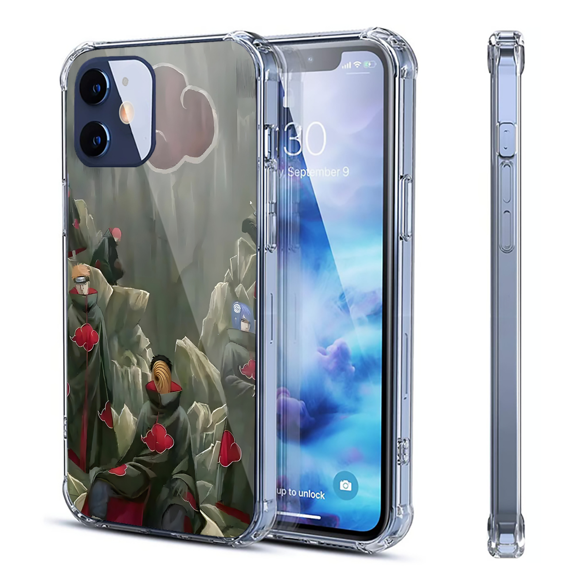 （画像用） NARUTO -ナルト- NARUTO -ナルト- 疾風伝 【iPhone 12シリーズ対応】透明スマホケース（クリアソフトケース）